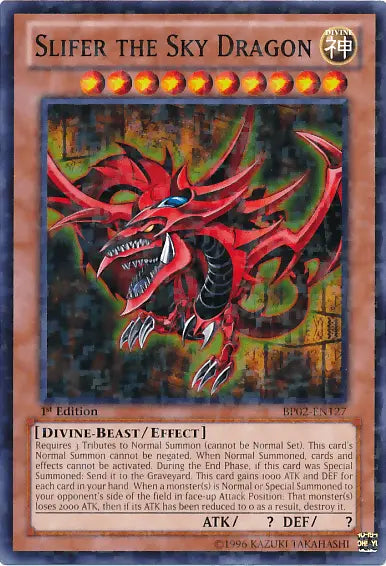 Slifer the Sky Dragon [BP02-EN127] Mosaic Rare - Doe's Cards