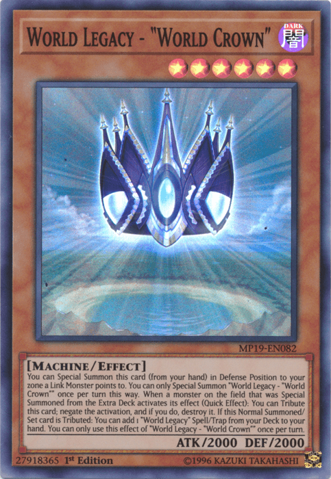 World Legacy - "World Crown" [MP19-EN082] Super Rare - Doe's Cards