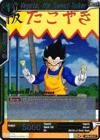 Vegeta, the Sweet-Talker (BT8-072_PR) [Malicious Machinations Prerelease Promos] - Doe's Cards