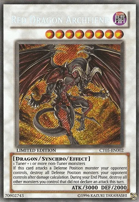 Red Dragon Archfiend [CT05-EN002] Secret Rare - Doe's Cards