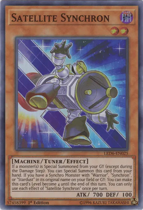 Satellite Synchron [LED6-EN025] Super Rare - Doe's Cards