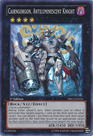 Cairngorgon, Antiluminescent Knight [PRIO-EN054] Super Rare - Doe's Cards