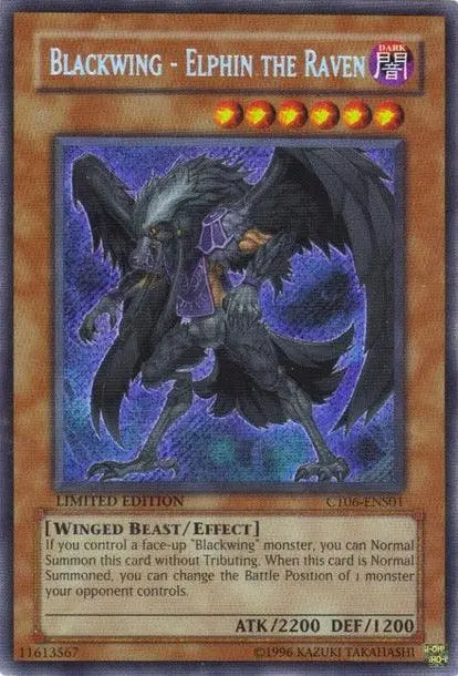 Blackwing - Elphin the Raven [CT06-ENS01] Secret Rare - Doe's Cards