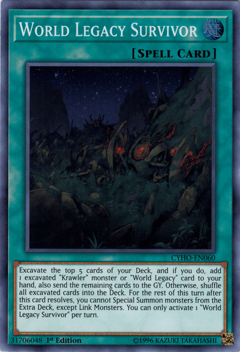 World Legacy Survivor [CYHO-EN060] Super Rare - Doe's Cards