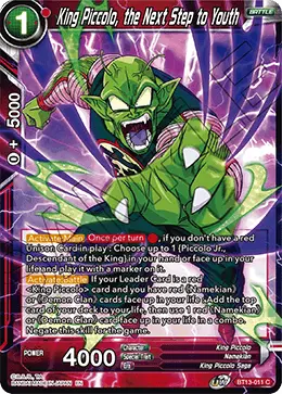 King Piccolo, the Next Step to Youth (Common) (BT13-011) [Supreme Rivalry] - Doe's Cards