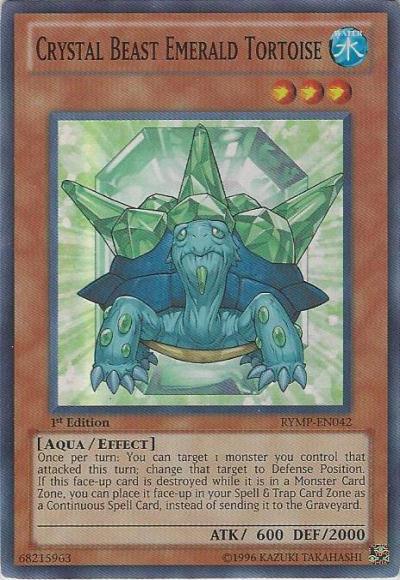 Crystal Beast Emerald Tortoise [RYMP-EN042] Super Rare - Doe's Cards