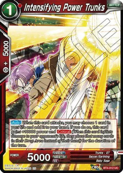 Intensifying Power Trunks (Reprint) (BT4-012) [Battle Evolution Booster] - Doe's Cards
