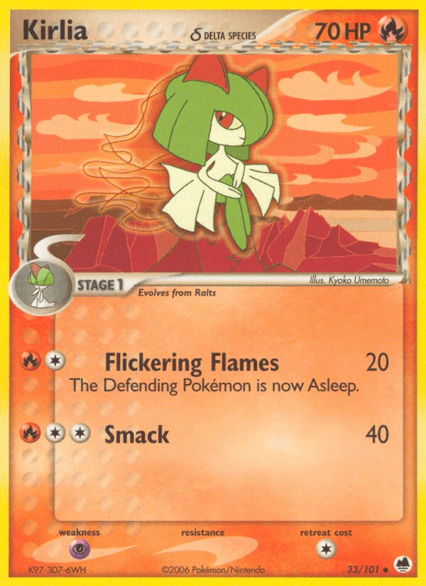 Kirlia (33/101) (Delta Species) [EX: Dragon Frontiers] - Doe's Cards