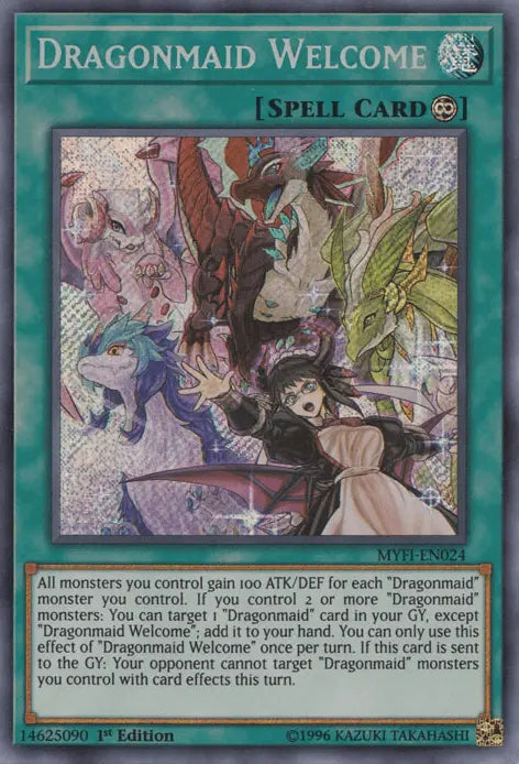 Dragonmaid Welcome [MYFI-EN024] Secret Rare - Doe's Cards