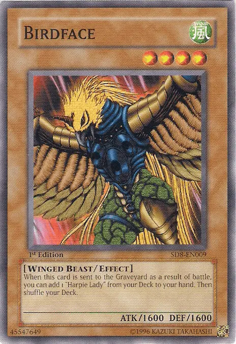 Birdface [SD8-EN009] Common - Doe's Cards