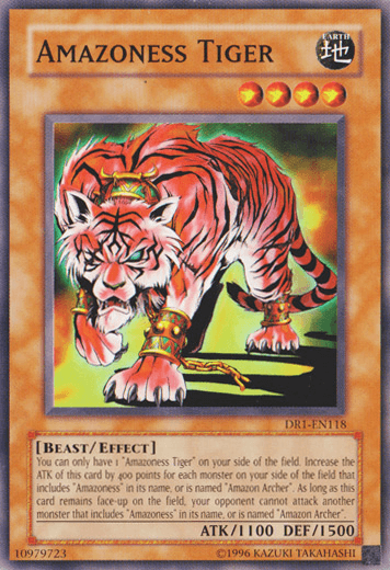 Amazoness Tiger [DR1-EN118] Common - Doe's Cards