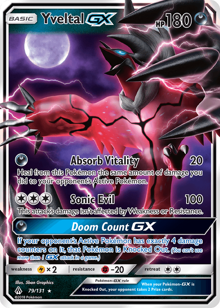 Yveltal GX (79/131) [Sun & Moon: Forbidden Light] - Doe's Cards