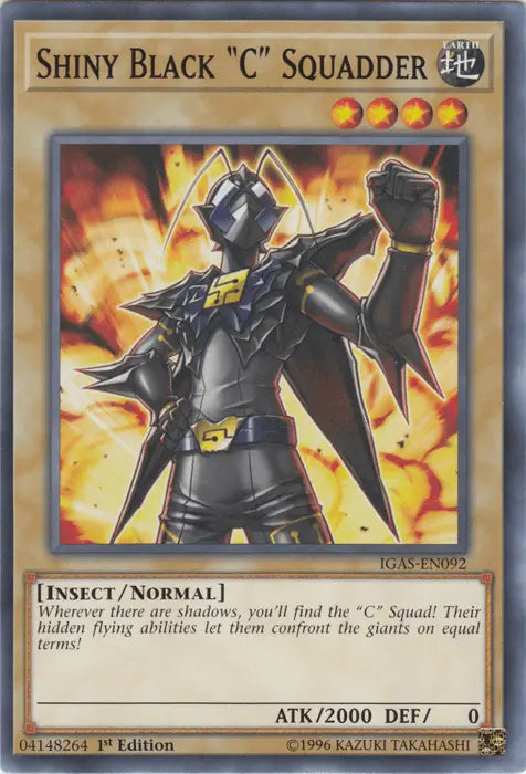 Shiny Black "C" Squadder [IGAS-EN092] Common - Doe's Cards