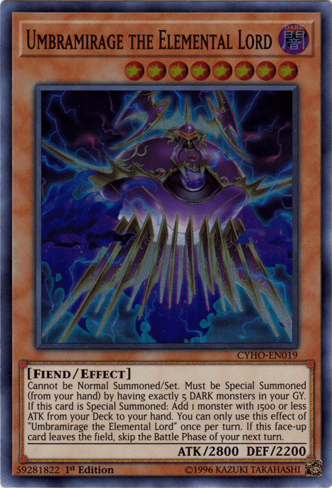 Umbramirage the Elemental Lord [CYHO-EN019] Super Rare - Doe's Cards