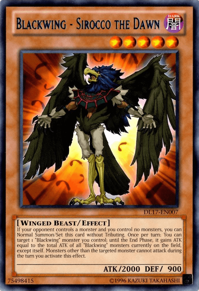 Blackwing - Sirocco the Dawn (Blue) [DL17-EN007] Rare - Doe's Cards