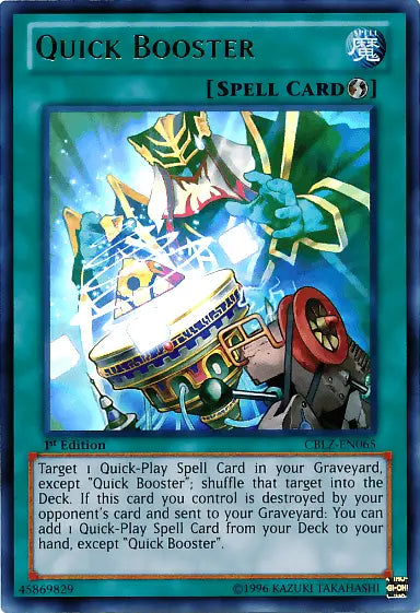 Quick Booster [CBLZ-EN065] Ultra Rare - Doe's Cards