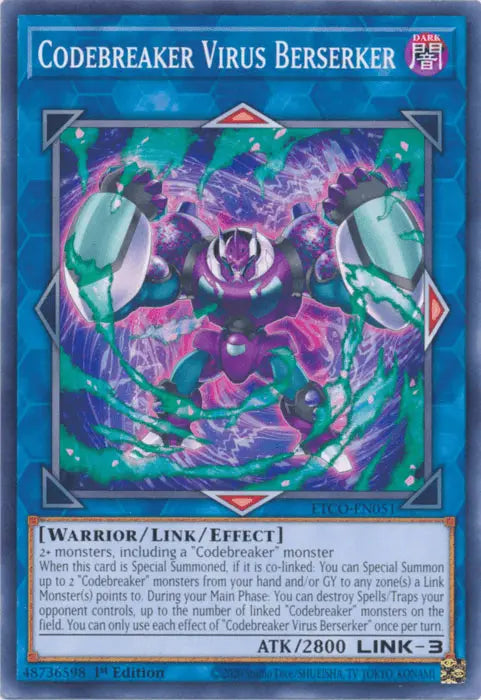 Codebreaker Virus Berserker [ETCO-EN051] Common - Doe's Cards