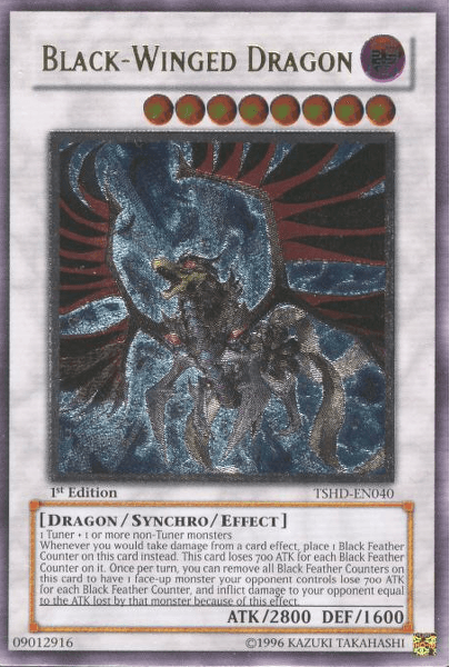 Black-Winged Dragon [TSHD-EN040] Ultimate Rare - Doe's Cards