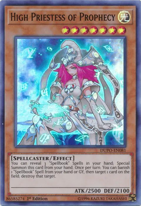 High Priestess of Prophecy [DUPO-EN081] Ultra Rare - Doe's Cards