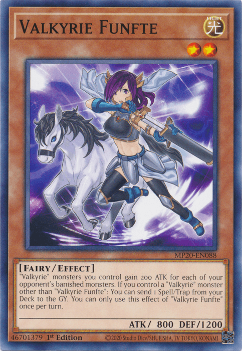 Valkyrie Funfte [MP20-EN088] Common - Doe's Cards