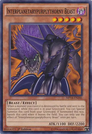 Interplanetarypurplythorny Beast [MP14-EN246] Common - Doe's Cards
