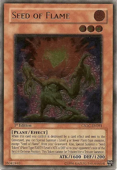 Seed of Flame (UTR) [CSOC-EN081] Ultimate Rare - Doe's Cards