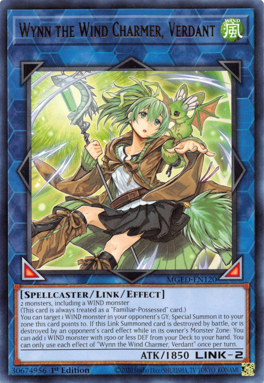 Wynn the Wind Charmer, Verdant [MGED-EN120] Rare - Doe's Cards