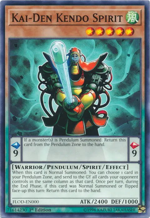 Kai-Den Kendo Spirit [FLOD-EN000] Common - Doe's Cards