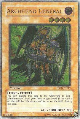 Archfiend General [FOTB-EN019] Ultimate Rare - Doe's Cards