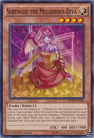 Serenade the Melodious Diva [NECH-EN005] Common - Doe's Cards