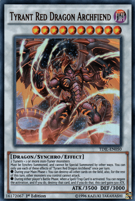 Tyrant Red Dragon Archfiend [TDIL-EN050] Ultra Rare - Doe's Cards