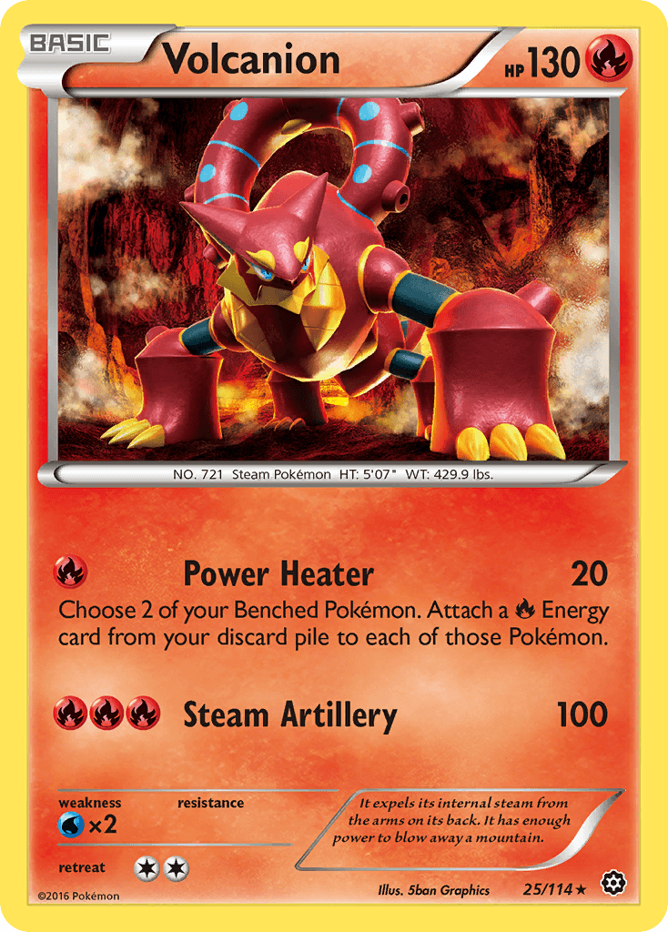 Volcanion (25/114) [XY: Steam Siege] - Doe's Cards