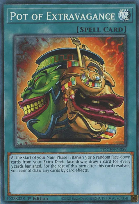 Pot of Extravagance [TOCH-EN059] Collector's Rare - Doe's Cards