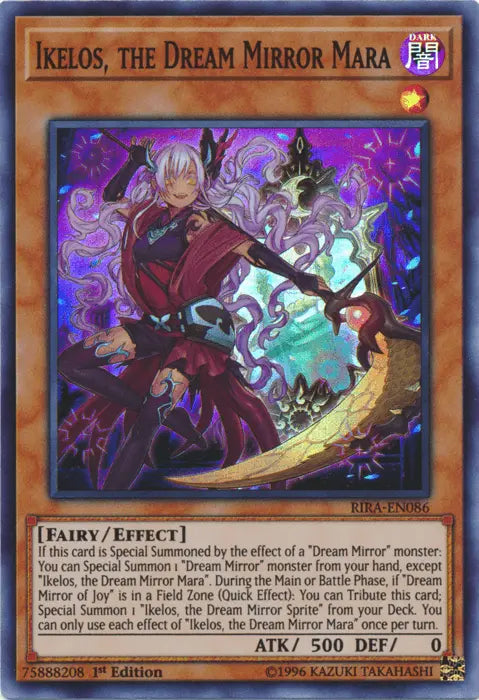 Ikelos, the Dream Mirror Mara [RIRA-EN086] Super Rare - Doe's Cards