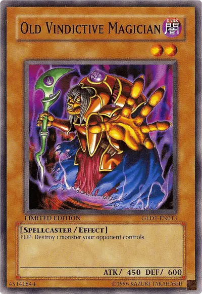 Old Vindictive Magician [GLD1-EN013] Common - Doe's Cards