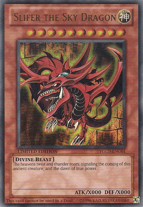 Slifer the Sky Dragon [YGLD-ENG01] Ultra Rare - Doe's Cards