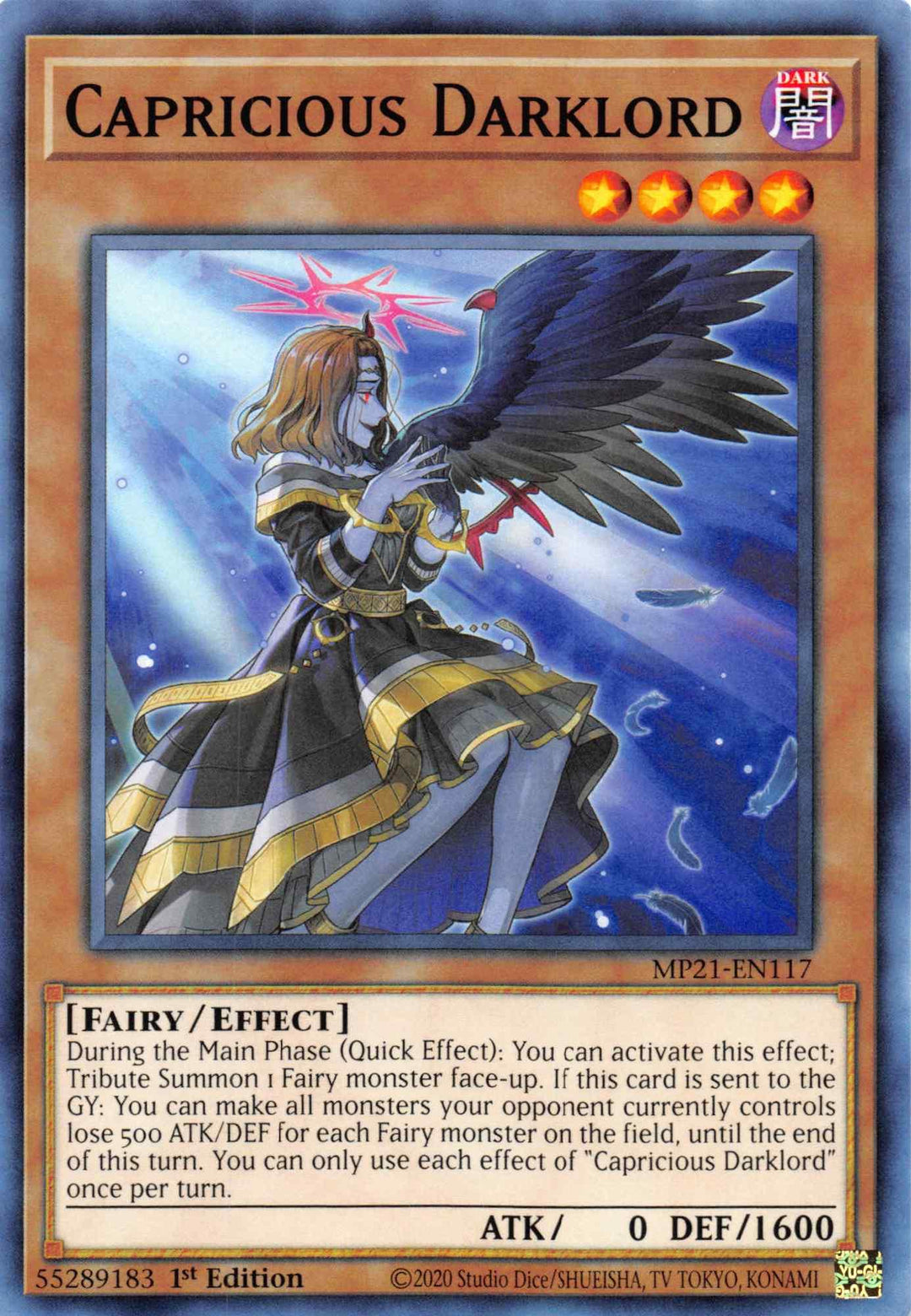 Capricious Darklord [MP21-EN117] Common - Doe's Cards