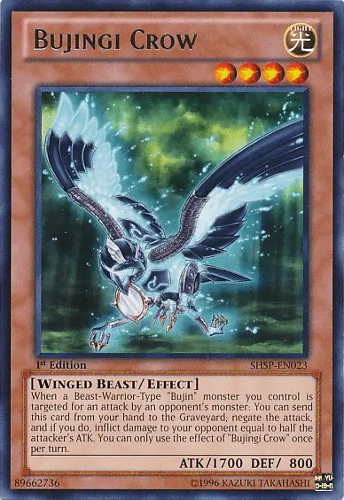Bujingi Crow [SHSP-EN023] Rare - Doe's Cards