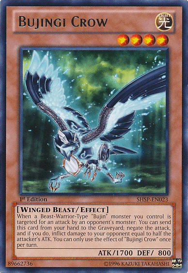 Bujingi Crow [SHSP-EN023] Rare - Doe's Cards