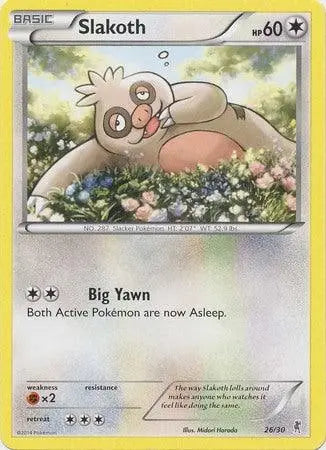 Slakoth (26/30) [XY: Trainer Kit - Bisharp & Wigglytuff] - Doe's Cards