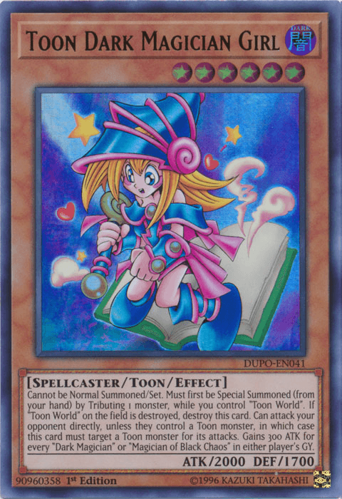 Toon Dark Magician Girl [DUPO-EN041] Ultra Rare - Doe's Cards