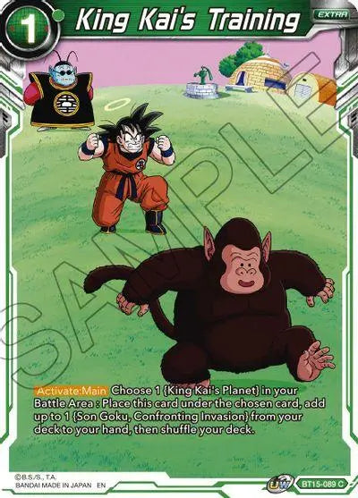 King Kai's Training (BT15-089) [Saiyan Showdown] - Doe's Cards