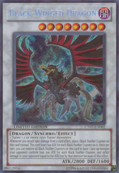 Black-Winged Dragon [CT07-EN002] Secret Rare - Doe's Cards