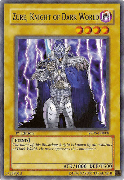 Zure, Knight of Dark World [YSDS-EN008] Common - Doe's Cards