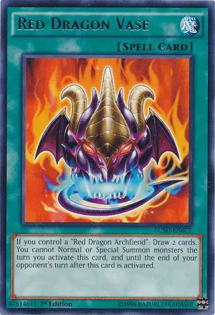 Red Dragon Vase [LC5D-EN077] Rare - Doe's Cards