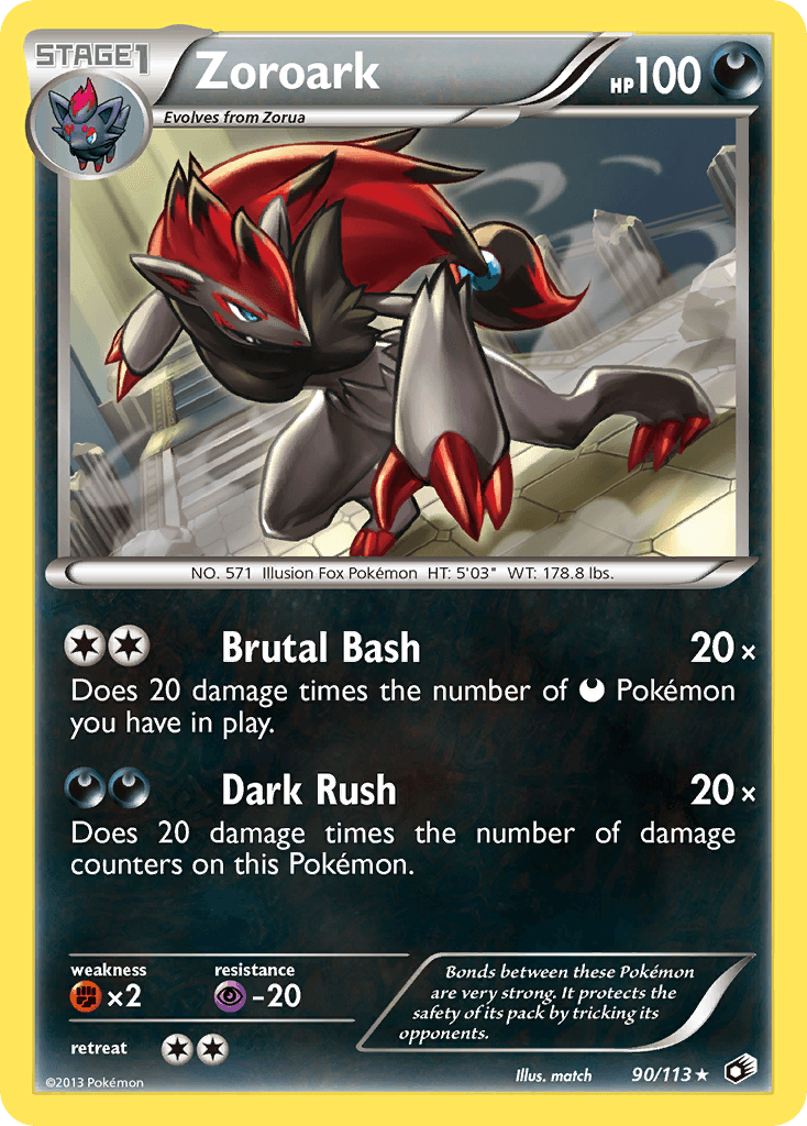 Zoroark (90/113) [Black & White: Legendary Treasures] - Doe's Cards