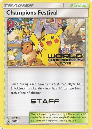 Champions Festival (SM231) (Staff 2019) [Sun & Moon: Black Star Promos] - Doe's Cards