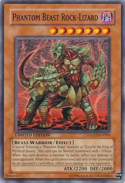 Phantom Beast Rock-Lizard [GLD2-EN014] Common - Doe's Cards