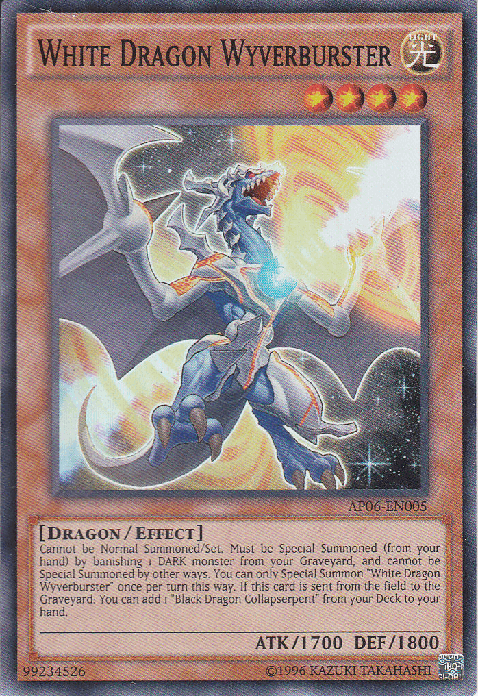 White Dragon Wyverburster [AP06-EN005] Super Rare - Doe's Cards