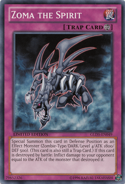 Zoma the Spirit [GLD5-EN049] Common - Doe's Cards